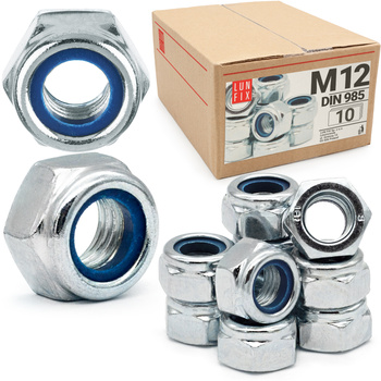 Sicherungsmuttern M12 - 10 Stück DIN 985