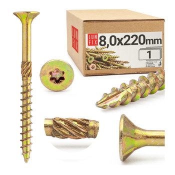 Spanplattenschrauben 8,0x220 mm 1 Stück TX40