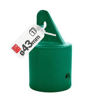 Strebenkappe zur Befestigung Grün für 42 mm Pfosten