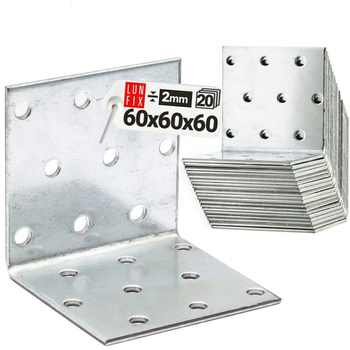 Winkelverbinder 60x60x60x2 20 Stück