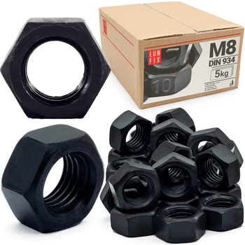 Hochfeste Sechskantmutter M8 Mutter DIN 934  5kg (ca.1089 Stk.) Festigkeit 10  Regelgewinde
