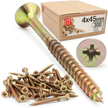 Universalschraube 4,0x45 mm 300 Stück Kreuzschlitz PZ2