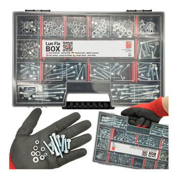 540 stück Sortiment Satz Zylinderkopfschrauben Muttern Unterlegscheiben M5-M6