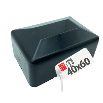 Pfostenkappen Schwarz 40x60 mm 1 Stück