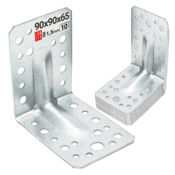 10 Stück Schwerlast Winkelverbinder 90x90x65