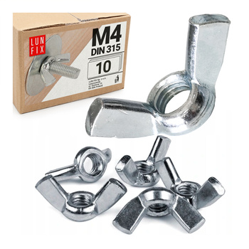 Wingnut M4 DIN315 verzinkt 10stk.