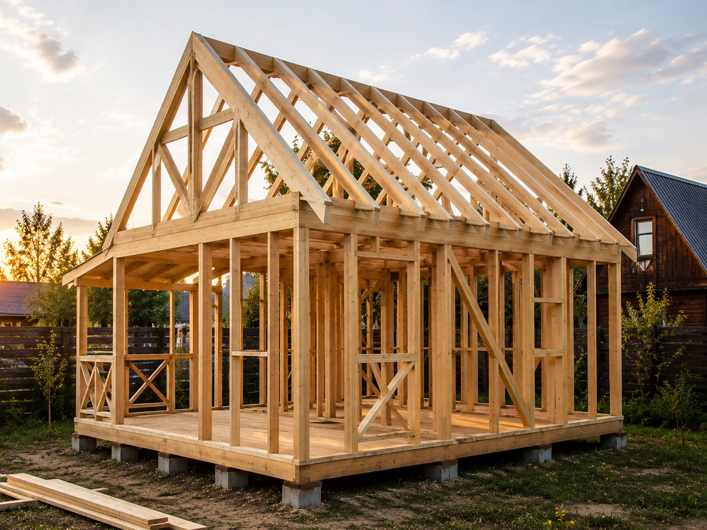 Verbindungselemente für das Holzrahmenhaus Nägel Schrauben und Anker