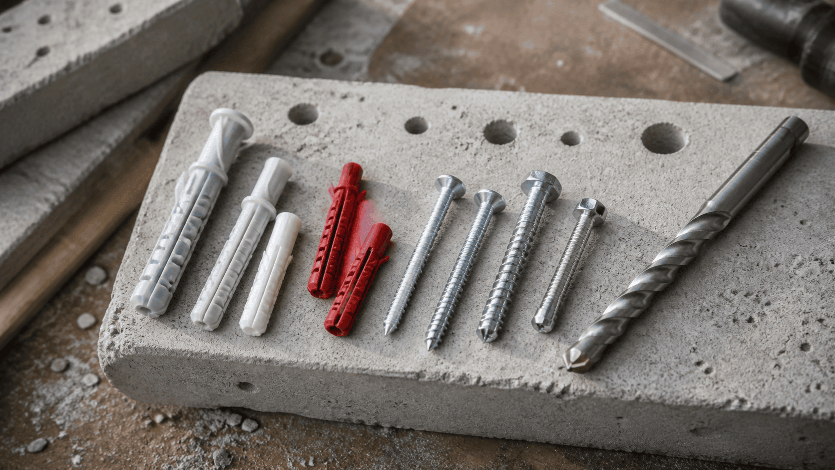 Welche Montagedübel für Beton
