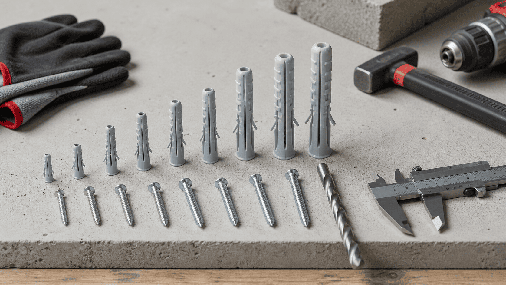 Montagedübel für Beton: wie auswählen