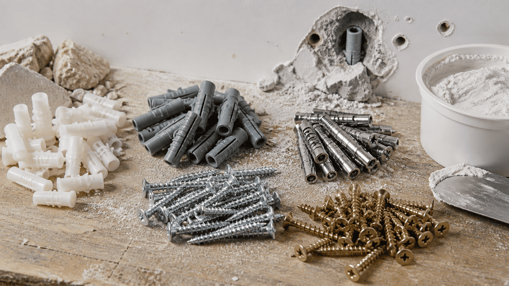 Aus welchen Materialien bestehen Dübelprobleme